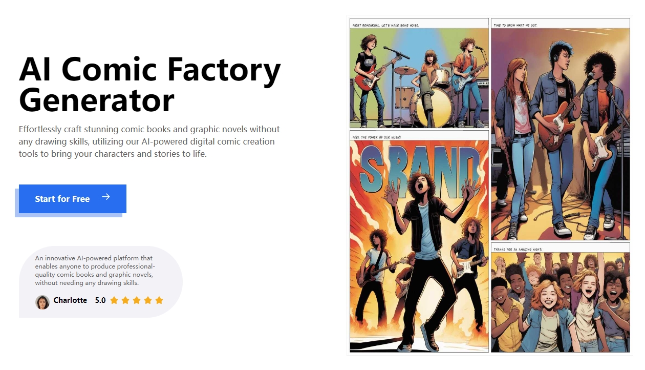 AI Comic Factory Generator